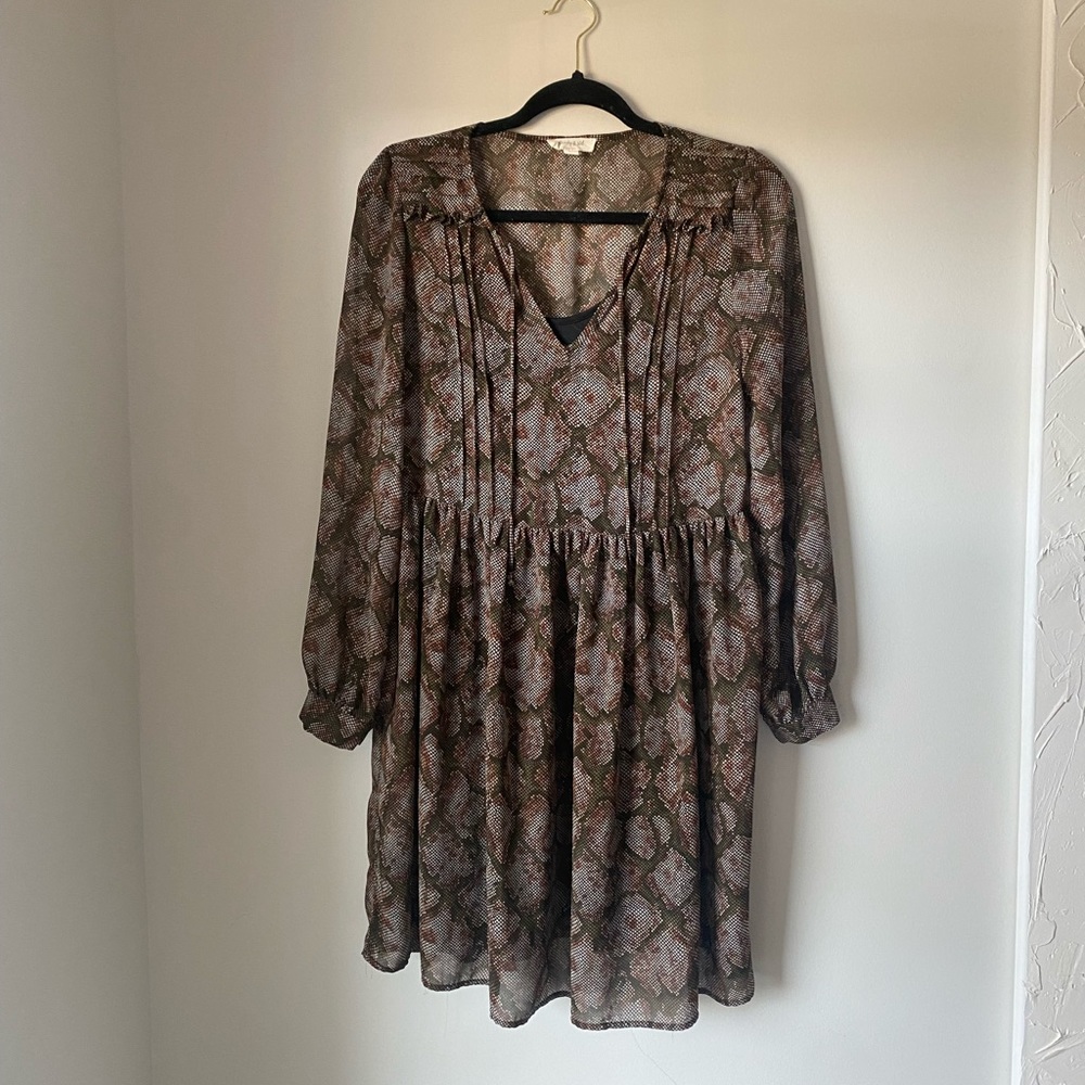 Snake print dress size S